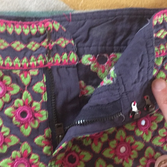 FP One Mirrored Embroidered Boho Festival Shorts - Picture 3 of 5